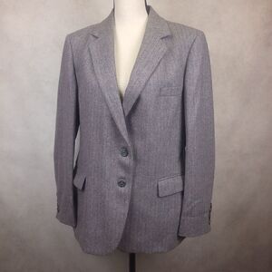 Vintage Anthony Allen Brown Wool Blend Two Button Blazer Size Med